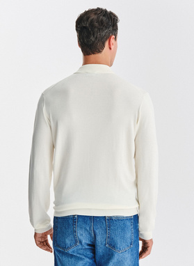 Baltos spalvos vyriškas pusgolfis