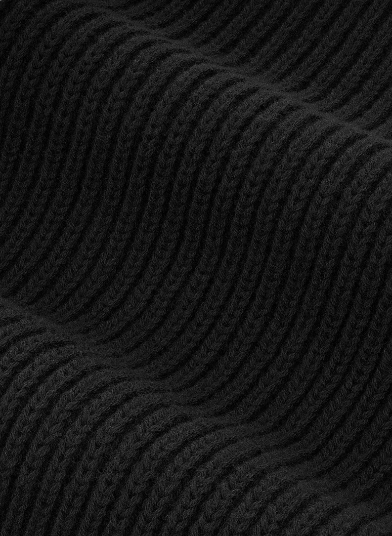 Juodas medvilninis vyriškas šalikas