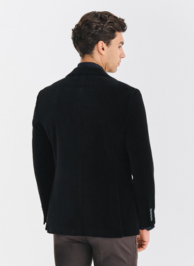 Juodas medvilninis vyriškas švarkas