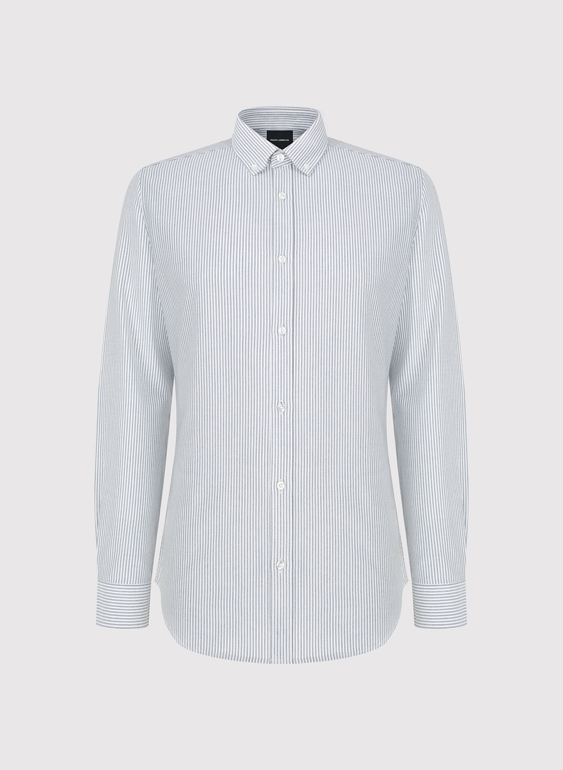 Vyriški marškiniai pilkomis juostelėmis