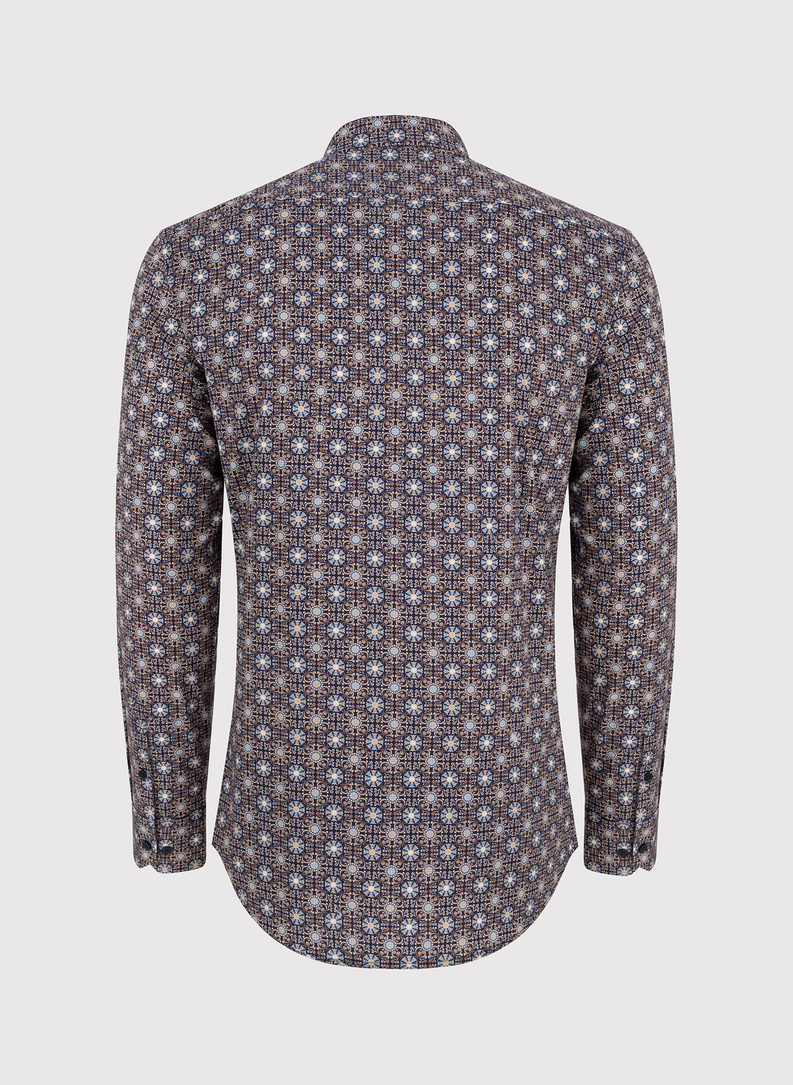 Vyriški marškiniai geometriniu raštu