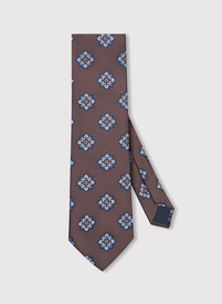 Bronzinis vyriškas kaklaraištis geometriniu raštu