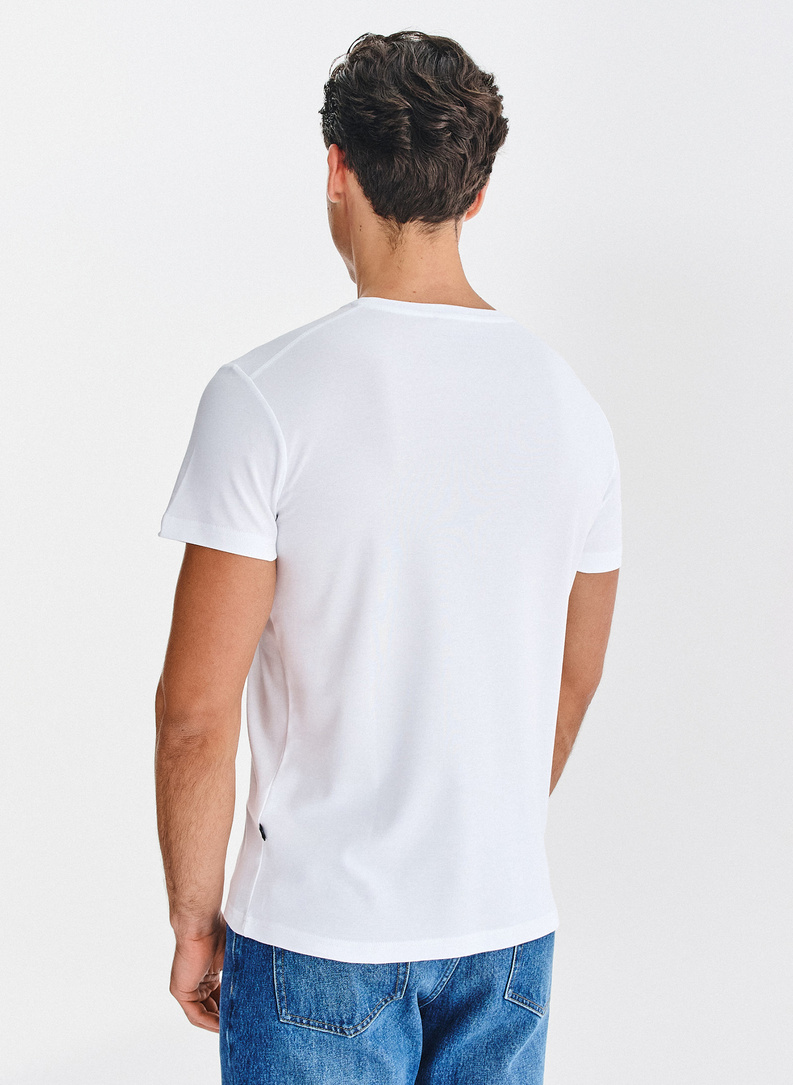 Balti vyriški T marškinėliai