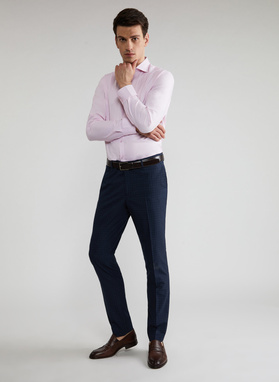 Tamsiai mėlynos kostiuminės kelnės P21WF-6G-073-G-S