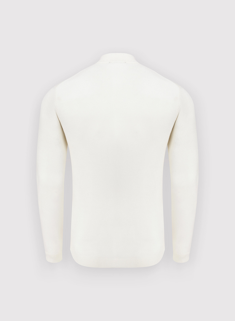 Baltos spalvos vyriškas pusgolfis