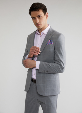 Pilkas kostiuminis švarkas P22SF-3G-009-S-S