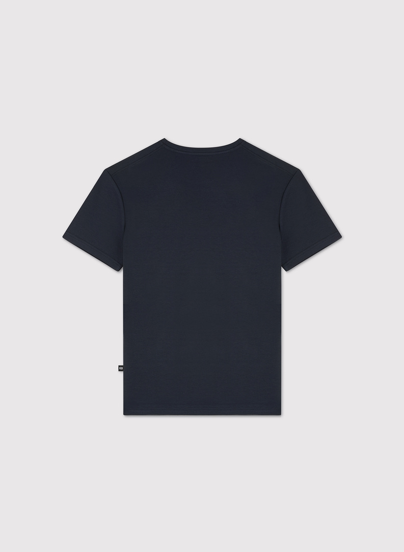 Tamsiai mėlyni vyriški T marškinėliai