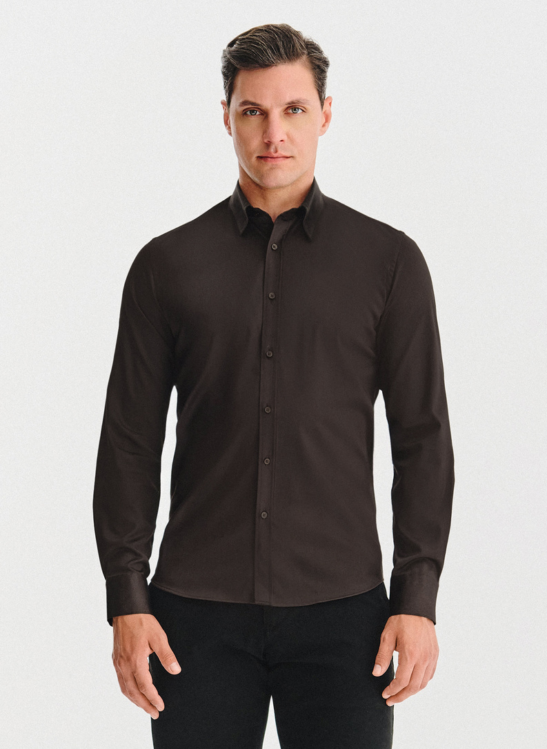 Rudi vyriški marškiniai