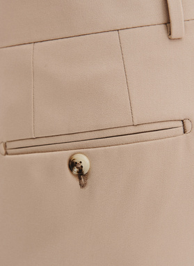 Smėlinės kostiuminės kelnės