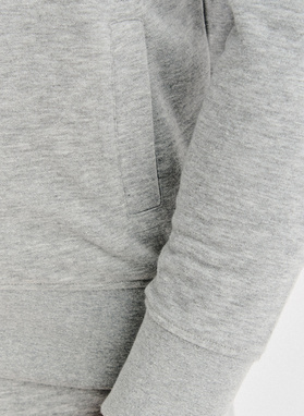 Pilkas treninginis bluzonas su užtrauktuku