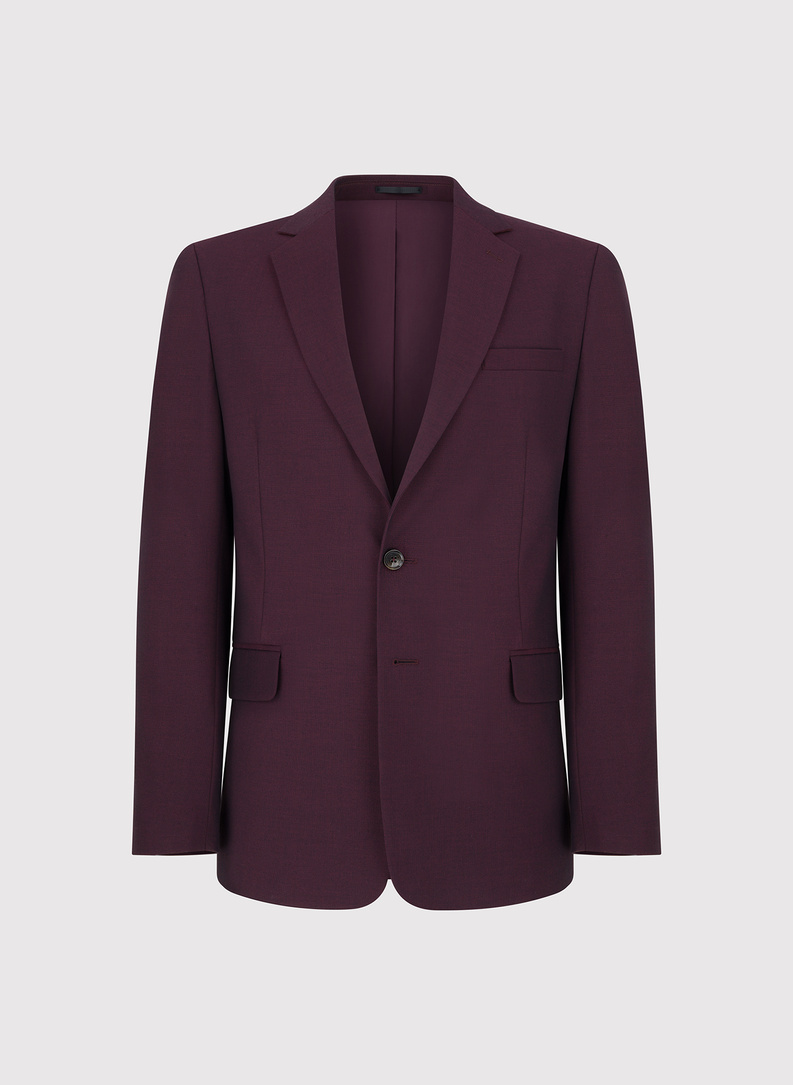 Tamsiai raudonas vyriškas kostiumas