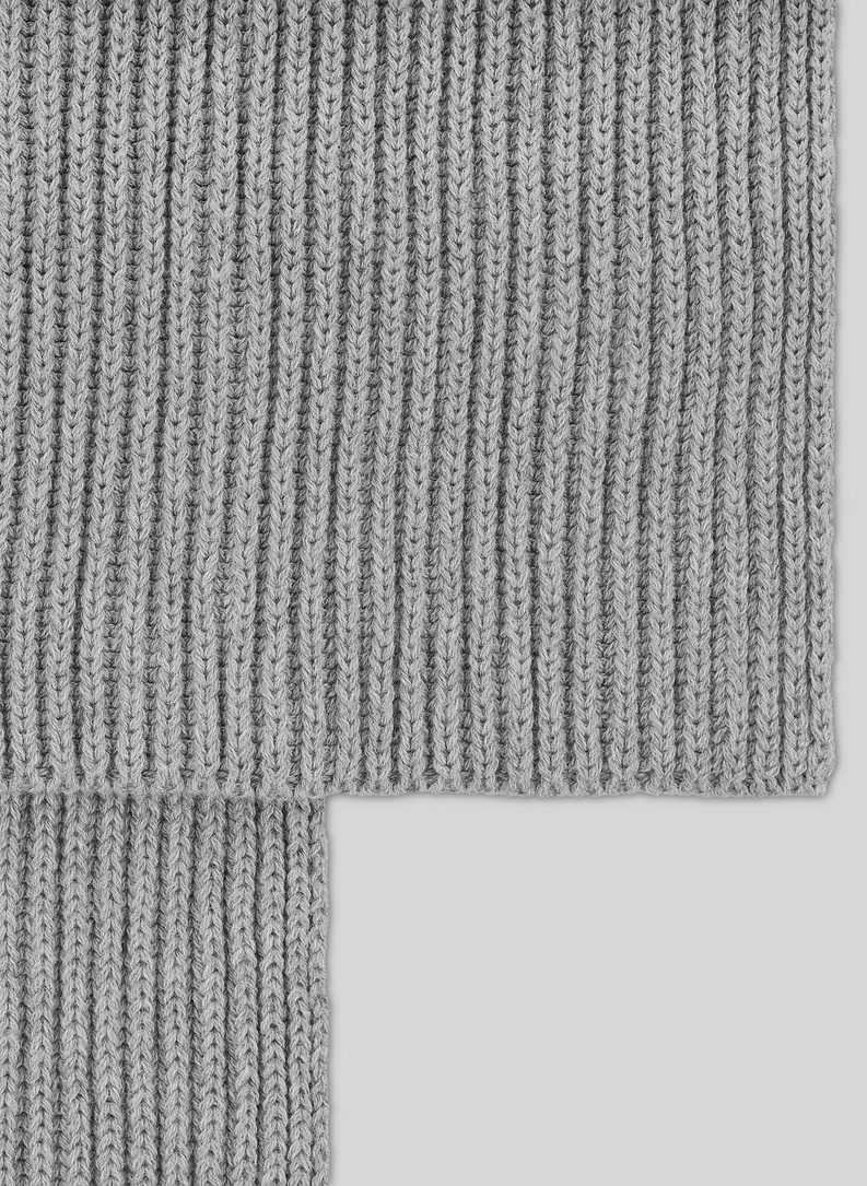 Pilkas medvilninis vyriškas šalikas