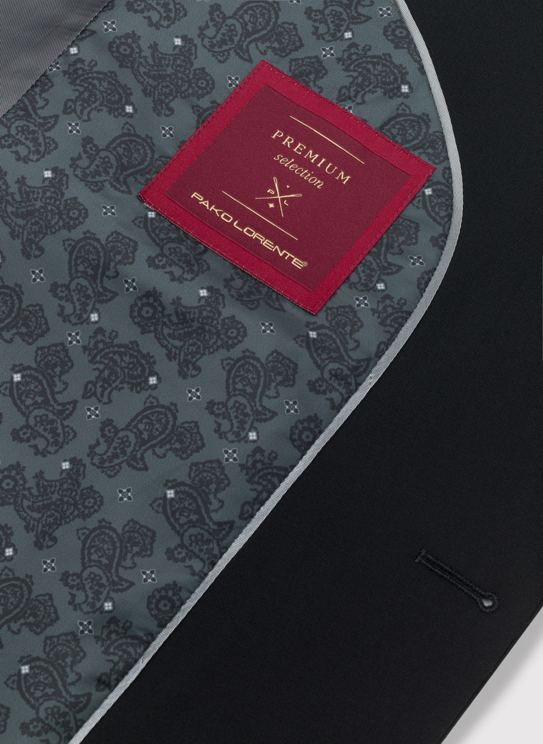 Juodas kostiuminis švarkas P22SP-3G-036-C-S