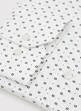 „Regular Fit“ kirpimo vyriški marškiniai smulkiu raštu