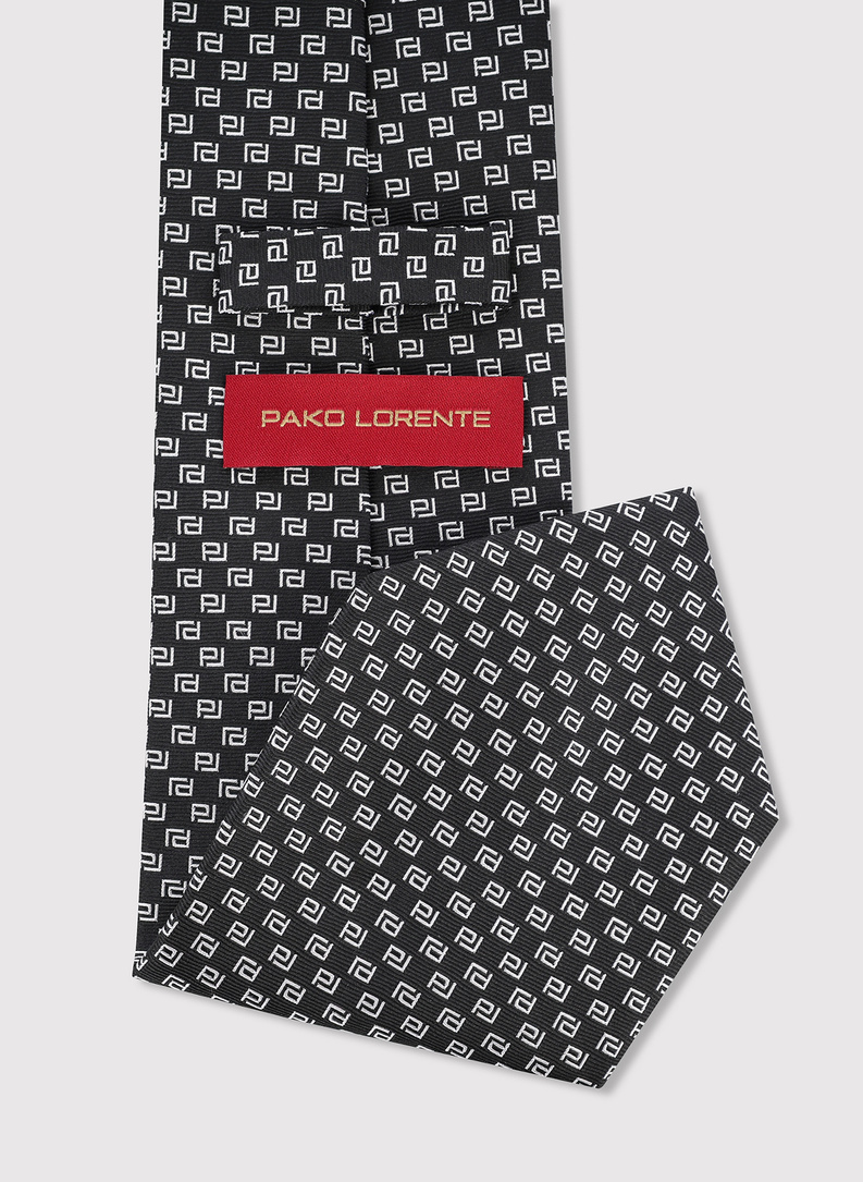 Šilkinis kaklaraištis su PL monograma