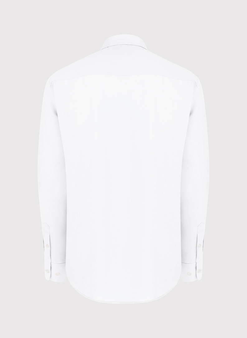 Balti lininiai ir medvilniniai marškiniai