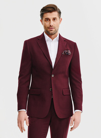 Vyšninės spalvos kostiuminis švarkas