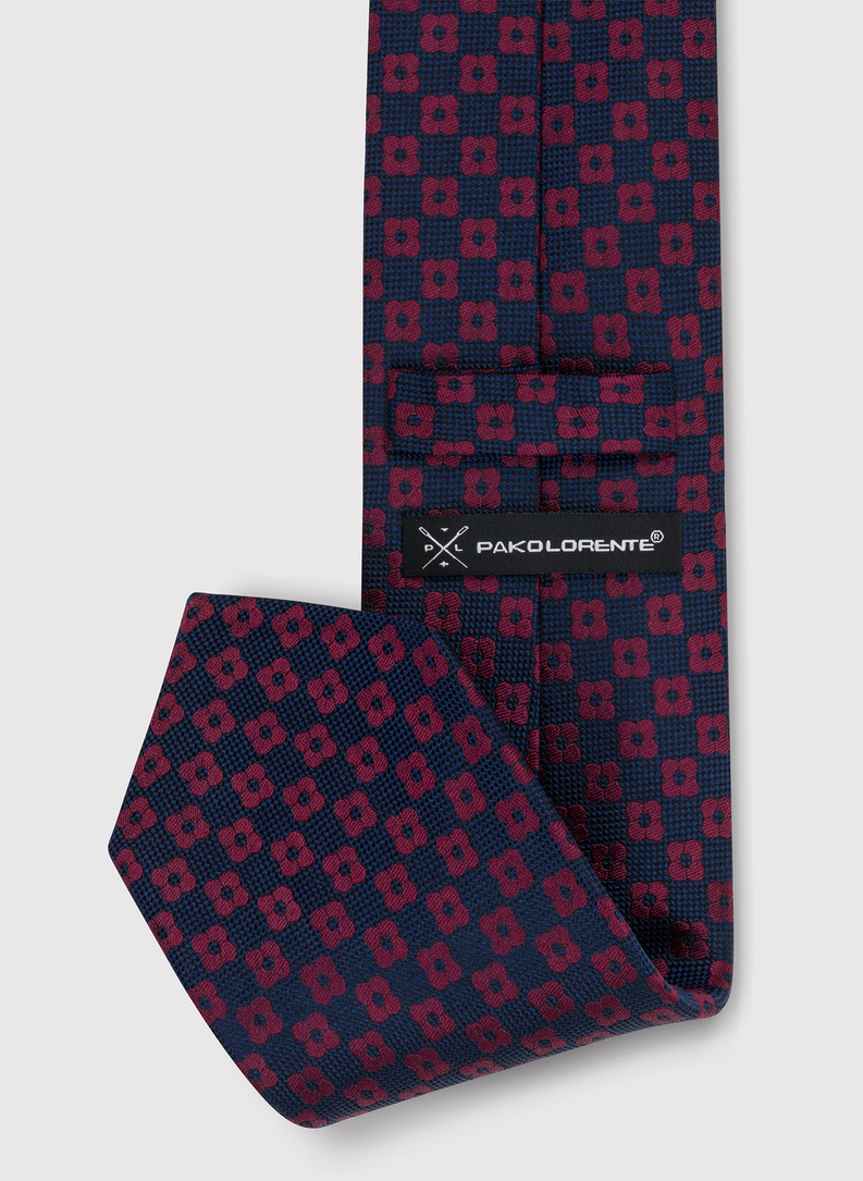 Šilkinis tamsiai mėlynas kaklaraištis