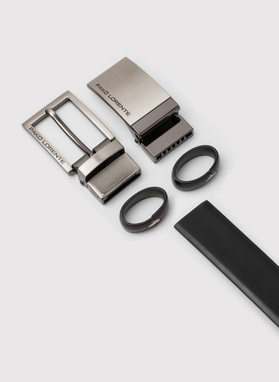 Dvipusis odinis diržas su blizgia sagtimi