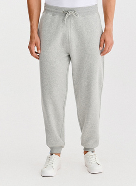 Pilkos spalvos treninginės kelnės