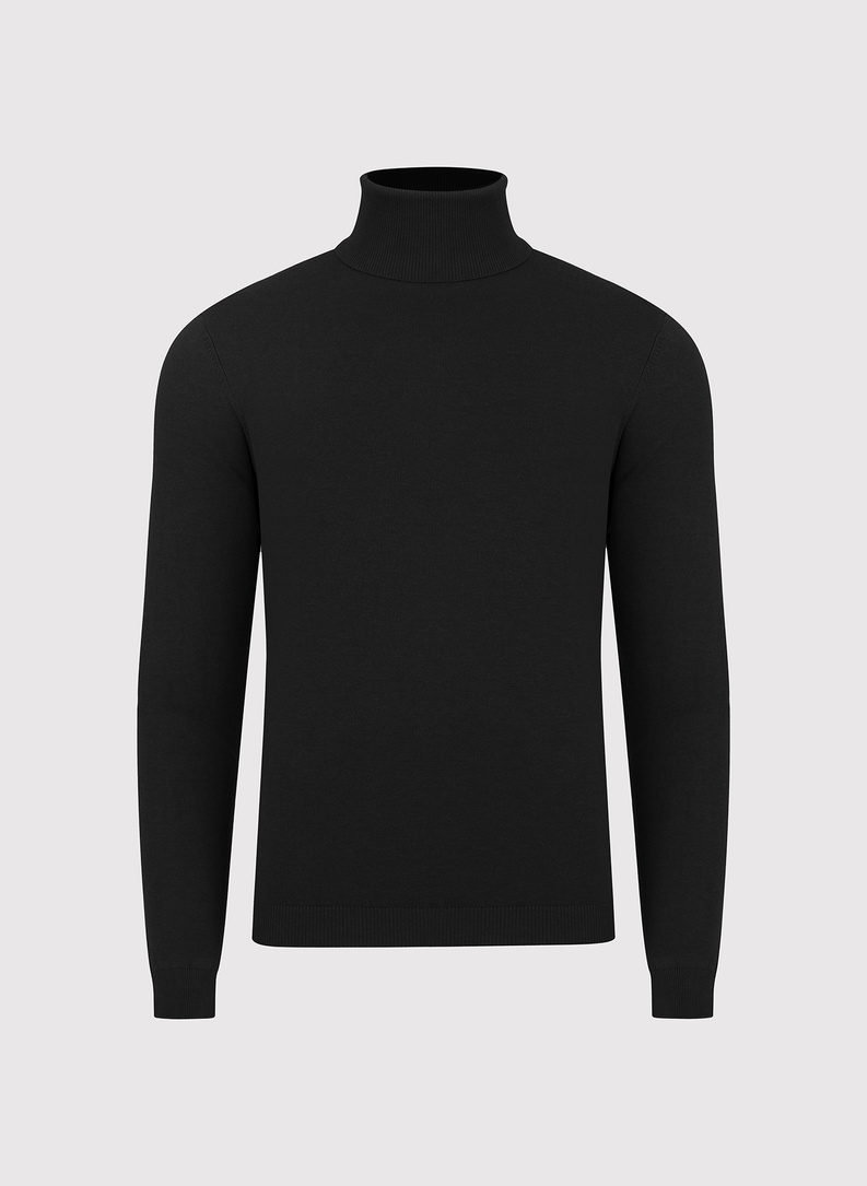 Juodos spalvos vyriškas golfas