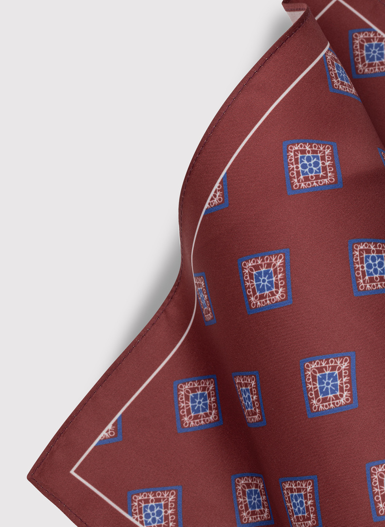 Vyšninė vyriška kišeninė nosinaitė rombais