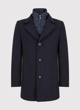 Bronzinis vyriškas lietpaltis smulkiais langais