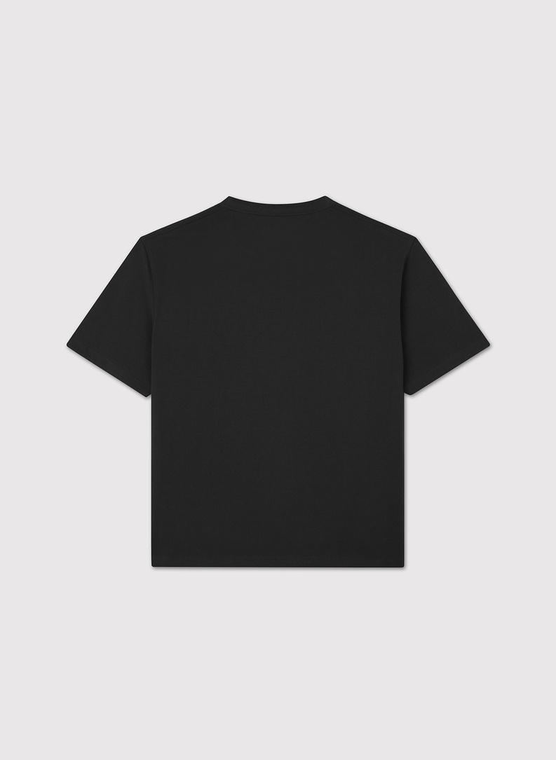 Juodi didžiulio dydžio T marškinėliai