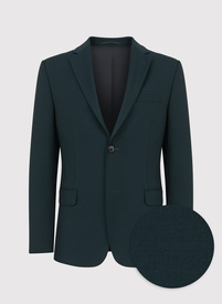 Vilnonis žalias kostiuminis švarkas