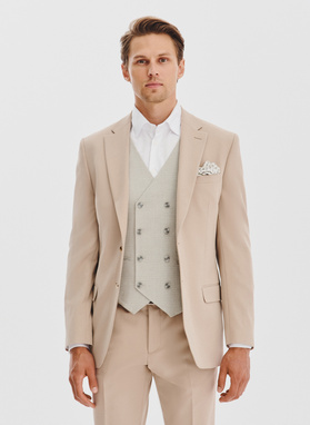 Smėlinis vyriškas švarkas