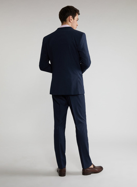 Tamsiai mėlynos kostiuminės kelnės P21WF-6G-073-G-S