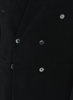 Juodas dvieilis vyriškas švarkas