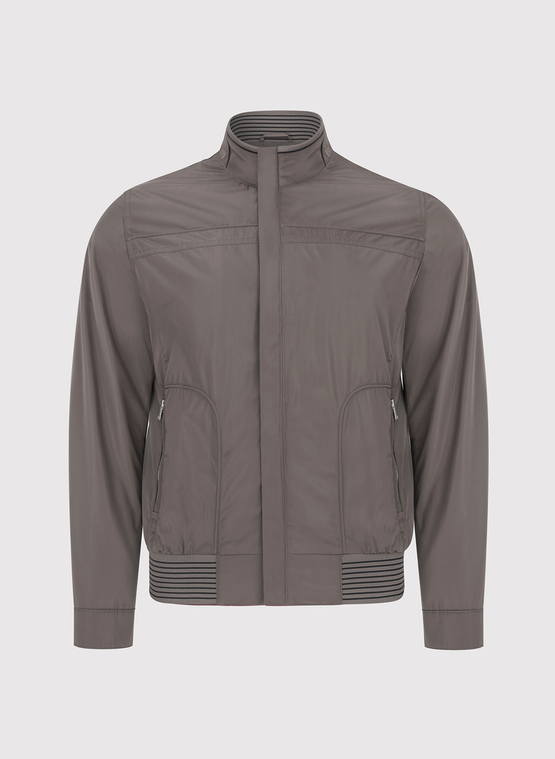 Šviesiai bronzinė trumpa vyriška striukė