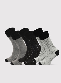 Pilkai juodų vyriškų kojinių komplektas