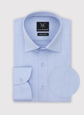 Elegantiški žydri vyriški marškiniai