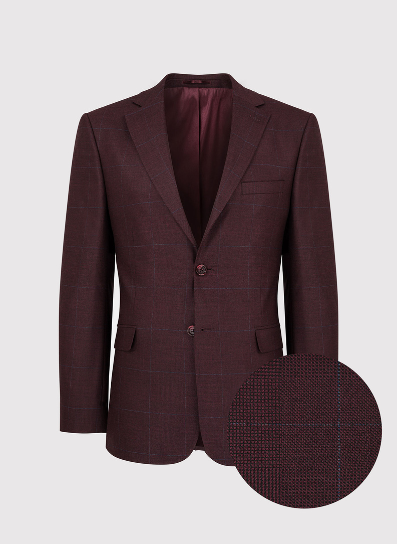 Vyšninis kostiuminis švarkas subtiliais langais