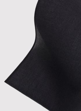 Juoda medvilninė vyriška kišeninė nosinaitė