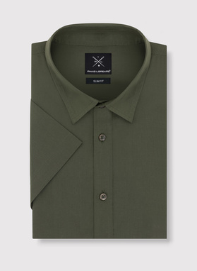 Žali marškiniai trumpomis rankovėmis