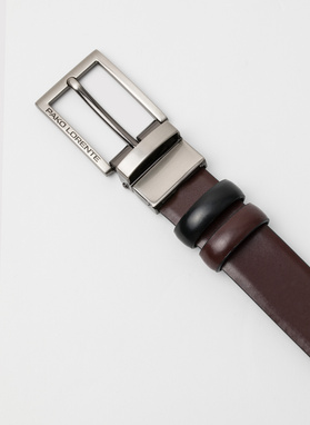 Dvipusis odinis diržas su blizgia sagtimi