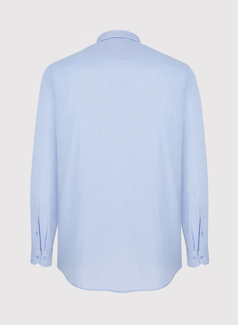 Elegantiški žydri vyriški marškiniai