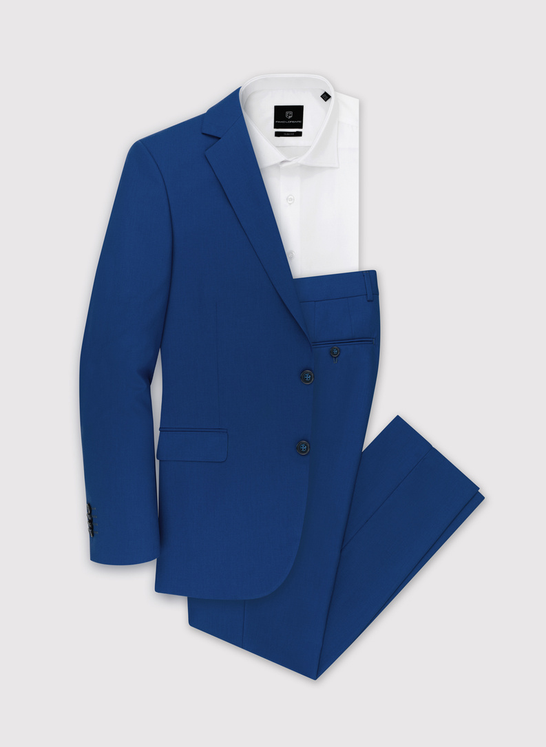 Tamsiai mėlynas kostiuminis švarkas P22SF-3G-019-G-S