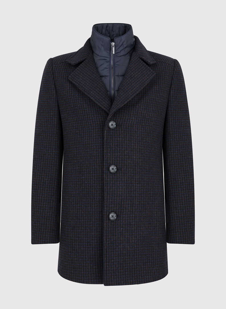 Bronzinis vyriškas lietpaltis smulkiais langais