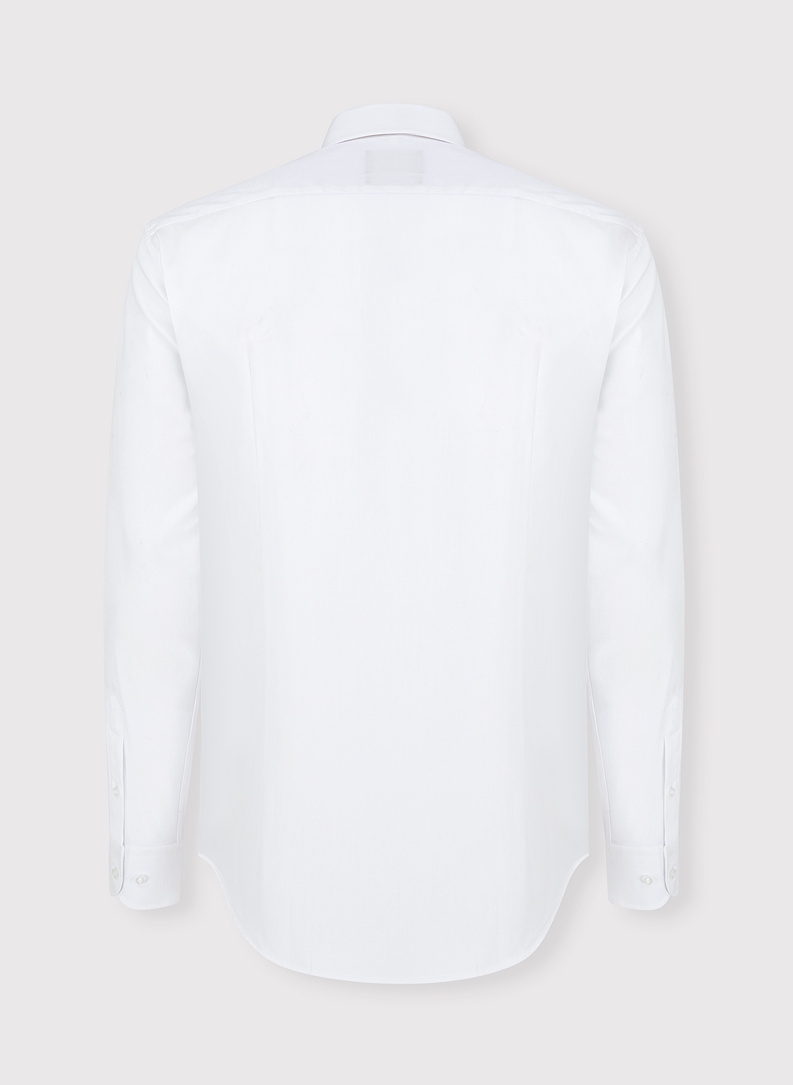 Balti vyriški marškiniai ilgomis rankovėmis