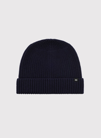 Tamsiai mėlyna vyriška kepurė su vilna