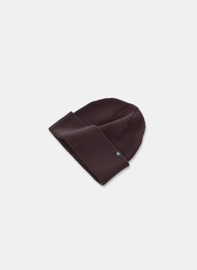 Vyriškas rudos spalvos kepurės ir šaliko komplektas