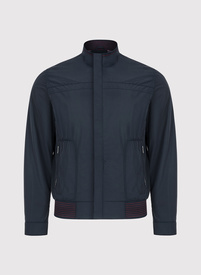 Tamsiai mėlyna trumpa vyriška striukė