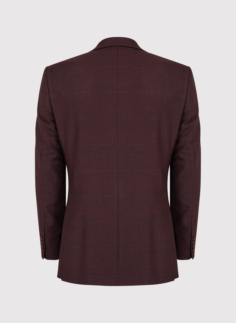 Vyšninis kostiuminis švarkas subtiliais langais