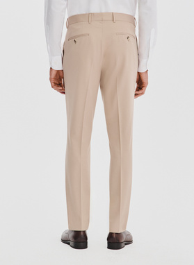 Smėlinės kostiuminės kelnės