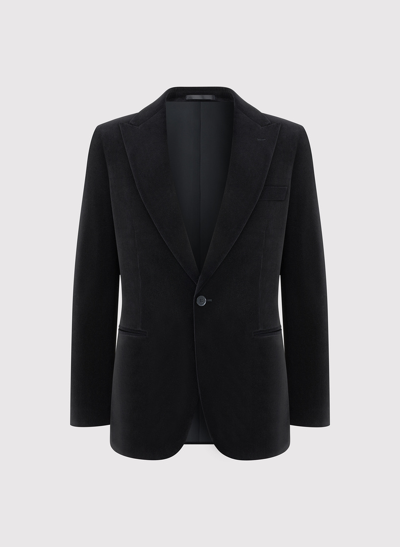 Juodas medvilninis vyriškas švarkas