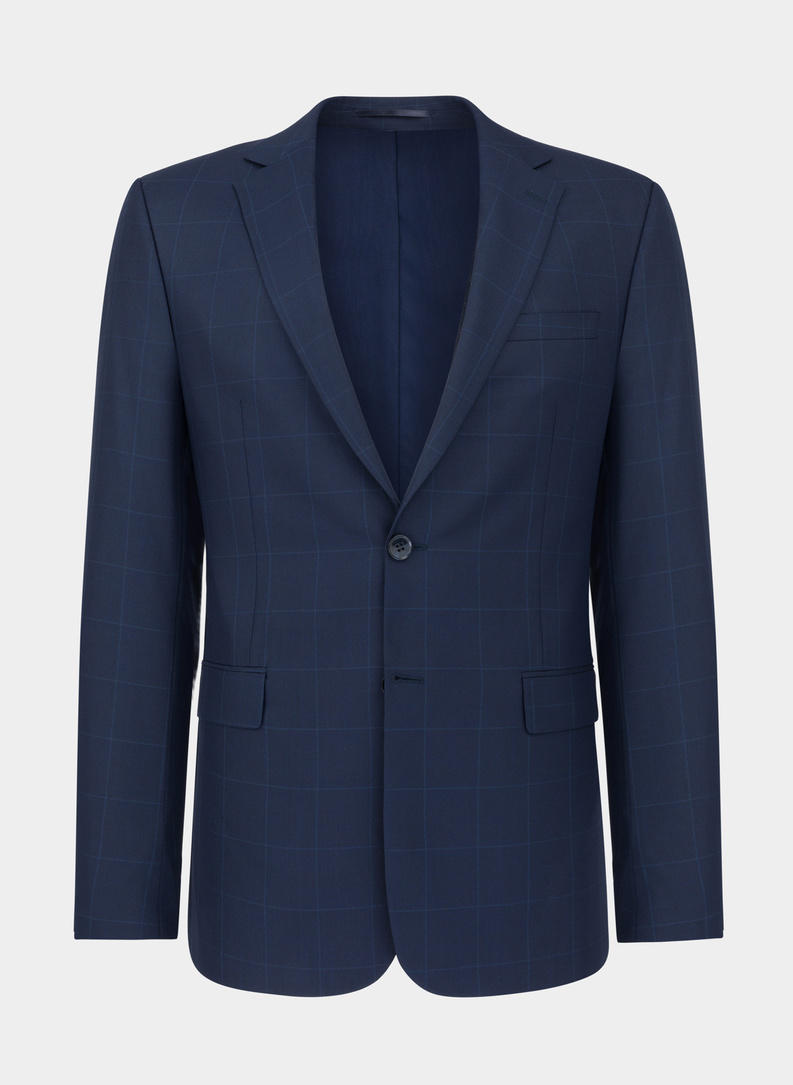 Tamsiai mėlynas kostiuminis švarkas P22SF-3G-015-G-S